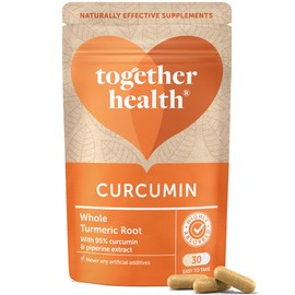 Curcumin & Turmeric Complex – Together Health – Organic Whole Turmeric Powder – 95% Curcumin & Piperine – Full Spectrum Antioxidant Formula – Vegan Friendly – Made in The UK – Pack of 10-300 Vegecaps