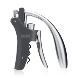 Innovine Vertical Lever Corkscrew, Gear-Driven Wine Opener with Non-Stick Worm, Heavyweight, Durable Construction, Perfect for Home Bar, Travel, Picnic, Camping, Outdoor Party, Set of 1