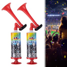 Air Horn - Tromba ad aria compressa, design portatile, per eventi sportivi e situazioni di emergenza, 2 pezzi, per attività all'aperto e feste