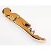 Gold Plated Corkscrew Double Hinge Waiters Wine Key/Bottle Opener #