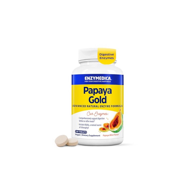 Enzymedica Papaya Gold, Enzimas Digestivas Avanzadas con Papaya Org?nica