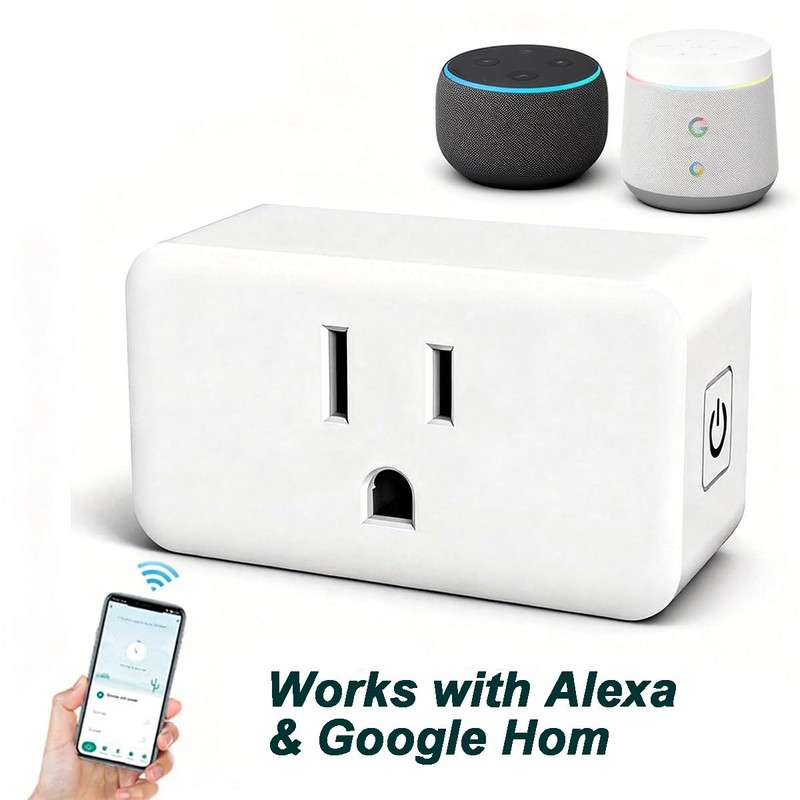 Smart Plug Home Wi-Fi Outlet: Smart Home Compatible with Alexa