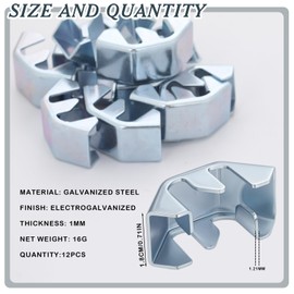 Shimeyao 12 Pcs Wire Mesh Cable Tray Bend Lock, Zinc Plated Steel Lock, Splice Connection Hardware for Wire Mesh Tray Cable Management Rack Basket