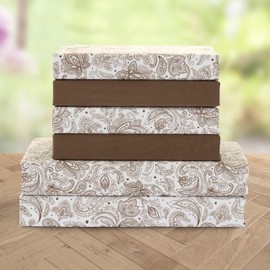 Elegant Comfort Softest and Coziest 4-Piece Sheet Set - 1500 Premium Hotel Quality Microfiber - Deep Pocket, Wrinkle Resistant 4-Piece Paisley Pattern Bed Sheet Set, Twin XL, Paisley Taupe