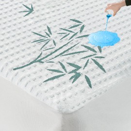 Lunsing Queen Size Mattress Protector, Soft Breathable Waterproof Queen Mattress Pad Cover with 6-18 inches Deep Pockets