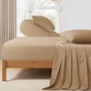 Horbaunal Taupe Split Head King Sheet Set - 4 Pieces