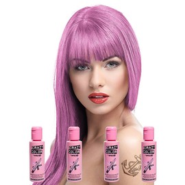 Crazy Colour Marshmallow Semi-Permanent Hair Dye 4 Pack (4 x Pink)
