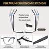 GOGELAS 2 Pack Multifocal Progressive Reading Glasses Men Blue Light