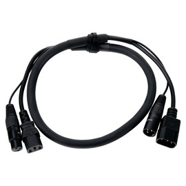 Pronomic Stage IECD-1 DMX Hybrid C/DMX Power and DMX Signal Cable - 1m - Black