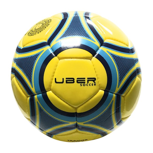 Uber Soccer Trainer Ball (Yellow/Blue, 4)