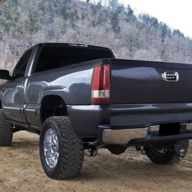 SPEC-D TUNING Red Clear Lens LED Tail Lights Compatible with 1999-2002 Chevy Silverado 1500/1500HD/2500/2500HD/3500, GMC Sierra Models, Left + Right Pair Assembly