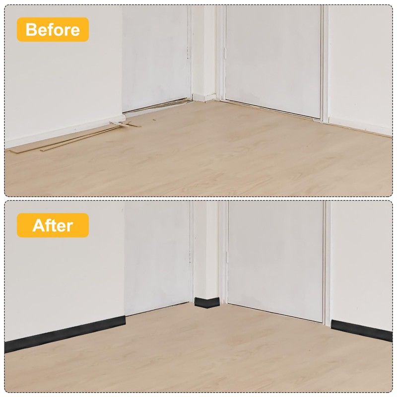 HARFINGTON 20ft x 5" Baseboard Trim Peel and Stick Wall