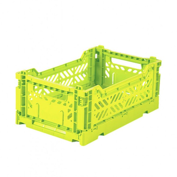 AY-KASA Foldable Crate ACID YELLOW, Maxi-Box ONLY SHIPS IN NZ