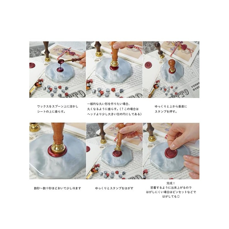 Sealing Marble Stamp Stand for Sealing Stamps, Gray AS-Base