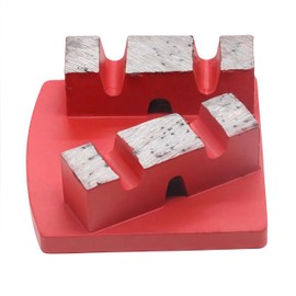 ComeFloor Diamond Grinding Discs for Concrete Floor Preparation and Thin Epoxy Removal, Compatible with Scanmaskin Grinders, 16 Grit, Double Bar Segments, Soft, 9PCS