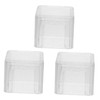 VICASKY 3pcs Billiard Chalk Holder Acrylic Storage Box for Pool