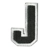 Tactical Letter Patches - Black/White - J
