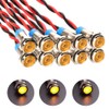 KILIGEN 10pcs 6mm 110V-220VAC LED Waterproof Indicator Light Pilot Light