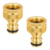 Faucet Connector, Set of 2, 1/2 3/4 Inch Water Hose