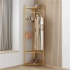 UNHO Modern Corner Coat Stand Metal Gold Clothes Stand Space-saving