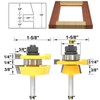 Akylin Shaker Rail and Stile Router Bits,2PCS Router Bit Set