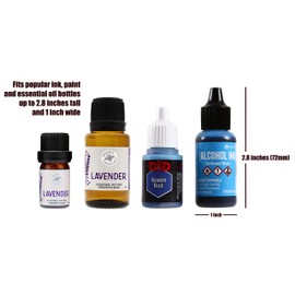 2TUFF Alcohol Ink Storage Case and Paint Carry Case - Fits up to 60 Bottles - Alcohol Ink Case and Miniature Paint Organizer for Ink and Paints with Foam Insert and Inner Storage Pocket