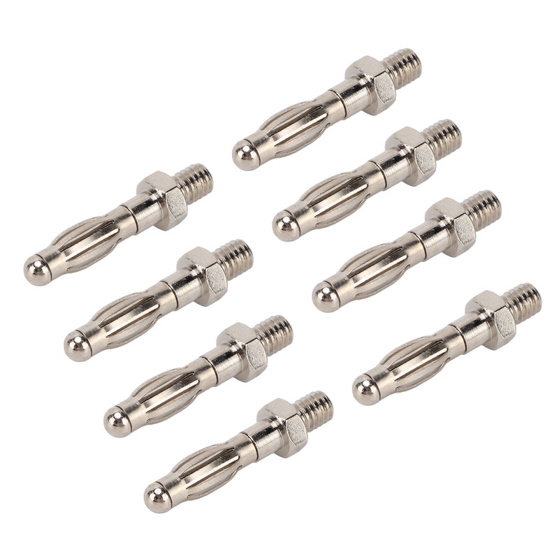 50Pcs Banana Plugs Hex Thread High Accuracy Good Transmission Performance