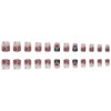 24 Pcs Valentine's Day Press on Nails Short Square -