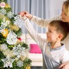Christmas Tree Decorations, Snowflake Christmas Tree Pendant Hanging Ornaments, Reusable