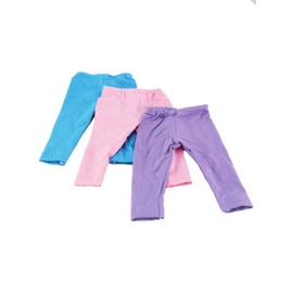 American Fashion World Light Colored Leggings for 18-Inch Dolls | Premium Quality & Trendy Design | Dolls Clothes | Outfit Fashions for Dolls for Popular Brands