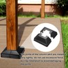 uxcell 12Pcs Post Base Cover, 3.5"x3.25" (Internal Size 1"x1") PVC
