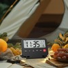 OQIMAX Digital Travel Alarm Clock, Battery Powered LCD Alarm Clock