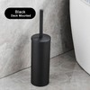 FALANGSHI FR07 Stainless Steel Toilet Brush and Holder Set, Brushed