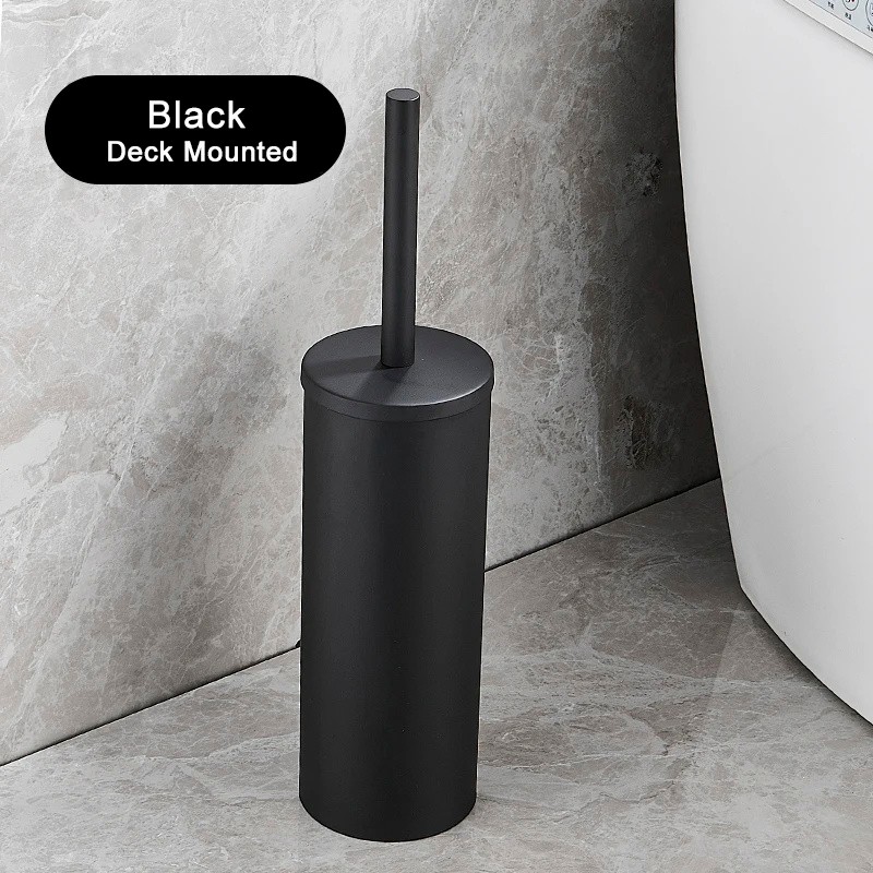 FALANGSHI FR07 Stainless Steel Toilet Brush and Holder Set, Brushed