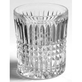 Fostoria Clear Aspen 3 7/8" Heavy Double Old Fashioned Glass (Discontinued 1982)