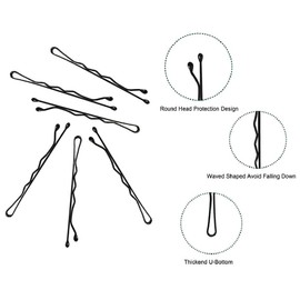 ANASH AnAsh Hair Pins 60 Pcs, Bobby Pins for Women, Hair Grips for Thick, Thin, Wavy, Curly, Long, Short Hair, Hair Clips for Styling Sectioning, Wearing, Casual, Party, Travel, & Weddings (Brown)