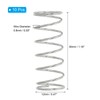 PATIKIL 10pcs 304 Stainless Steel Mechanical Extension Spring Spring 0.8mm