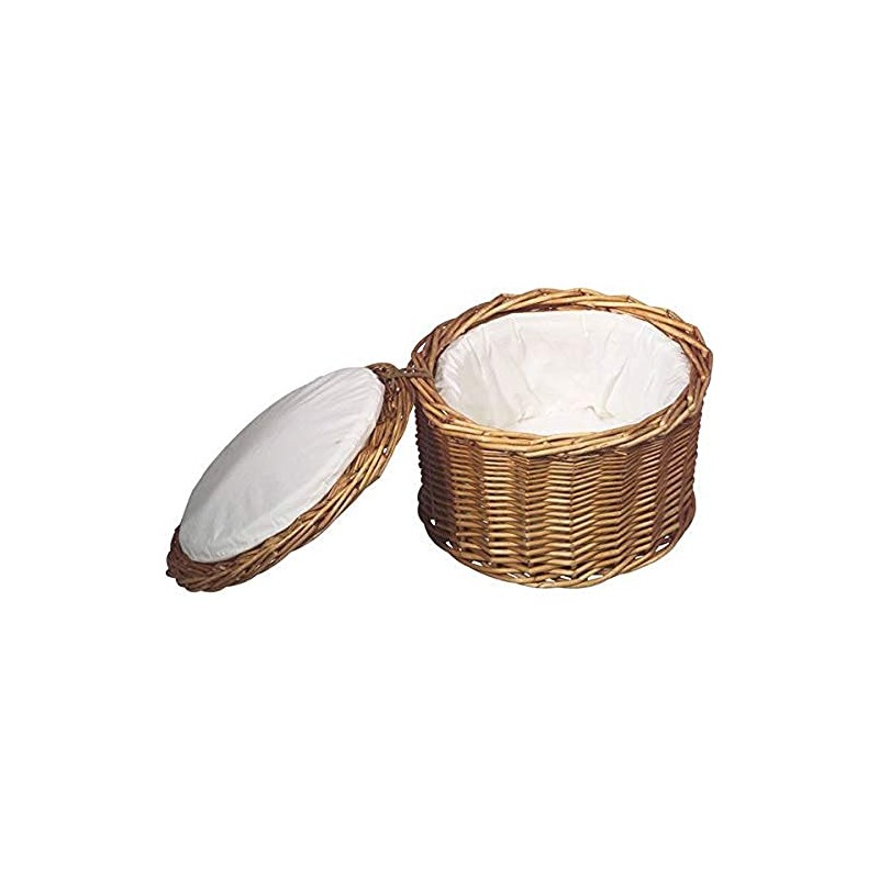 Egg Basket round Ø 26, height 17 cm rattan, padded