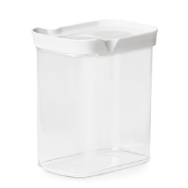 Emsa Optima 1.6 Litre Rectangular Pouring Container Sliding Lid Ideal for Portioning 100% Safe Hygienic Space Efficient Fresh Seal Transparent Design N1142100