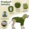 MHaustlie Recovery Suit for Dogs, Dog Abdominal Wounds Bandages, E-Collar