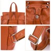 DRF Women Leather Backpack Purse Weekend Daypack Travel BG-121 (Brown)