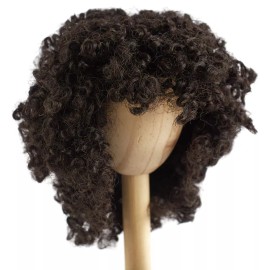 Monique Set of 2 Monique Synthetic Dark Brown Curly 12"-13" Doll Wigs