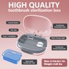 Toothbrush Covers Case San itizer and Holder with Light,Toothbrush Covers