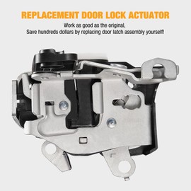 SYERAL Door Lock Actuator Front Left Driver Side Door Latch Compatible with Excursion F-150, F-250 F-350 Super Duty, Lincoln Mark LT 6C3Z-2521813-A
