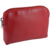 Small Soft Leather Credit Card Holder and Coin Zip Purse
