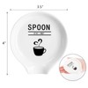 Frcctre 4 Pack Ceramic Spoon Rest for Stove Top, 3.5
