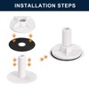 sourcing map Sink Tap Hole Cover Polished Plastic, Faucet Hole