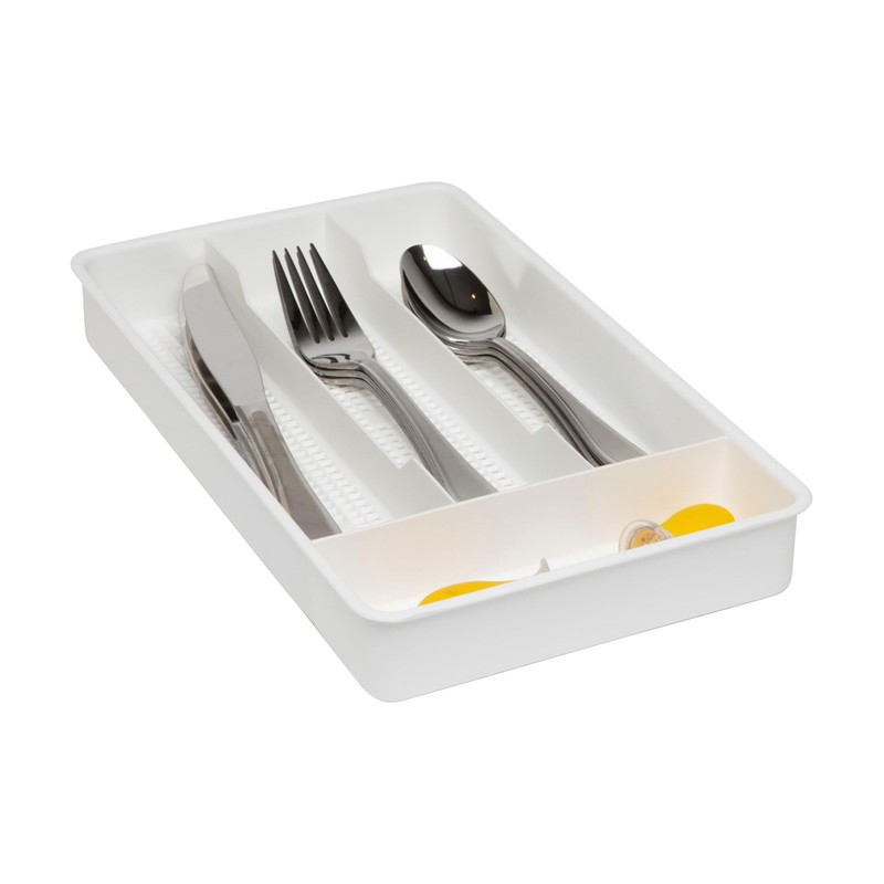 Dial Industries Small Cutlery, Utensil, Silverware Kitchen Drawer Organizer Tray,