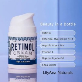 Lilyana Naturals Crema Facial Retinol Día y Noche Antiedad Antiacné 50mL