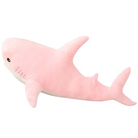 OPHRBU Shark Plushies Pillow Large, Plush Shark Toy Pillow, Comfortable Sleep Pillow Back Cushion, Kids Room Decoration, Bedtime Gift for Boys and Girls. 1 Piece (Pink 31.5in)